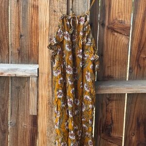 Floral Yellow Maxi Top